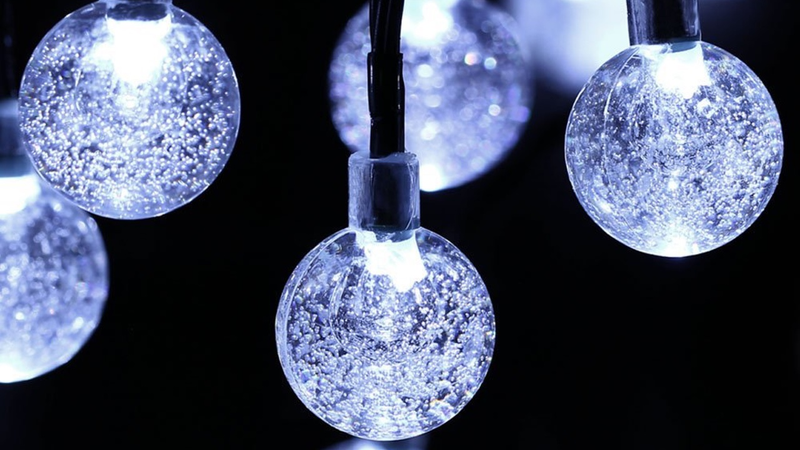 21' Globe Solar LED Lights, $5 with code 56QR4Q9O
